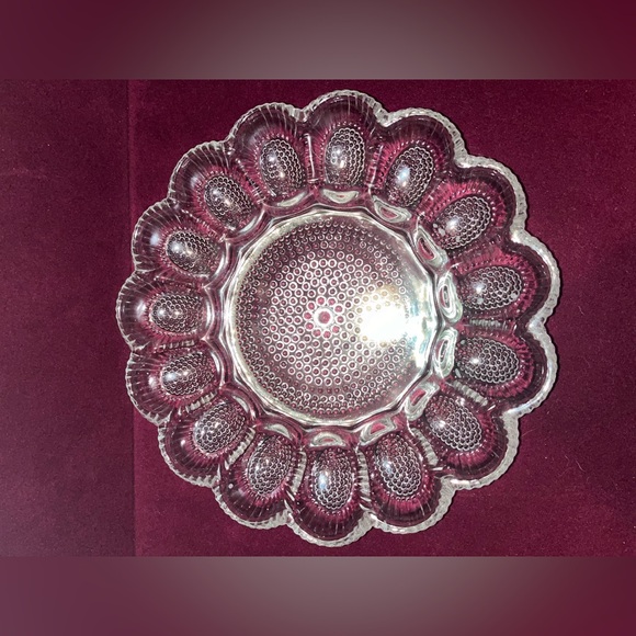 Vintage Cut Glass Egg Tray - Picture 3 of 8